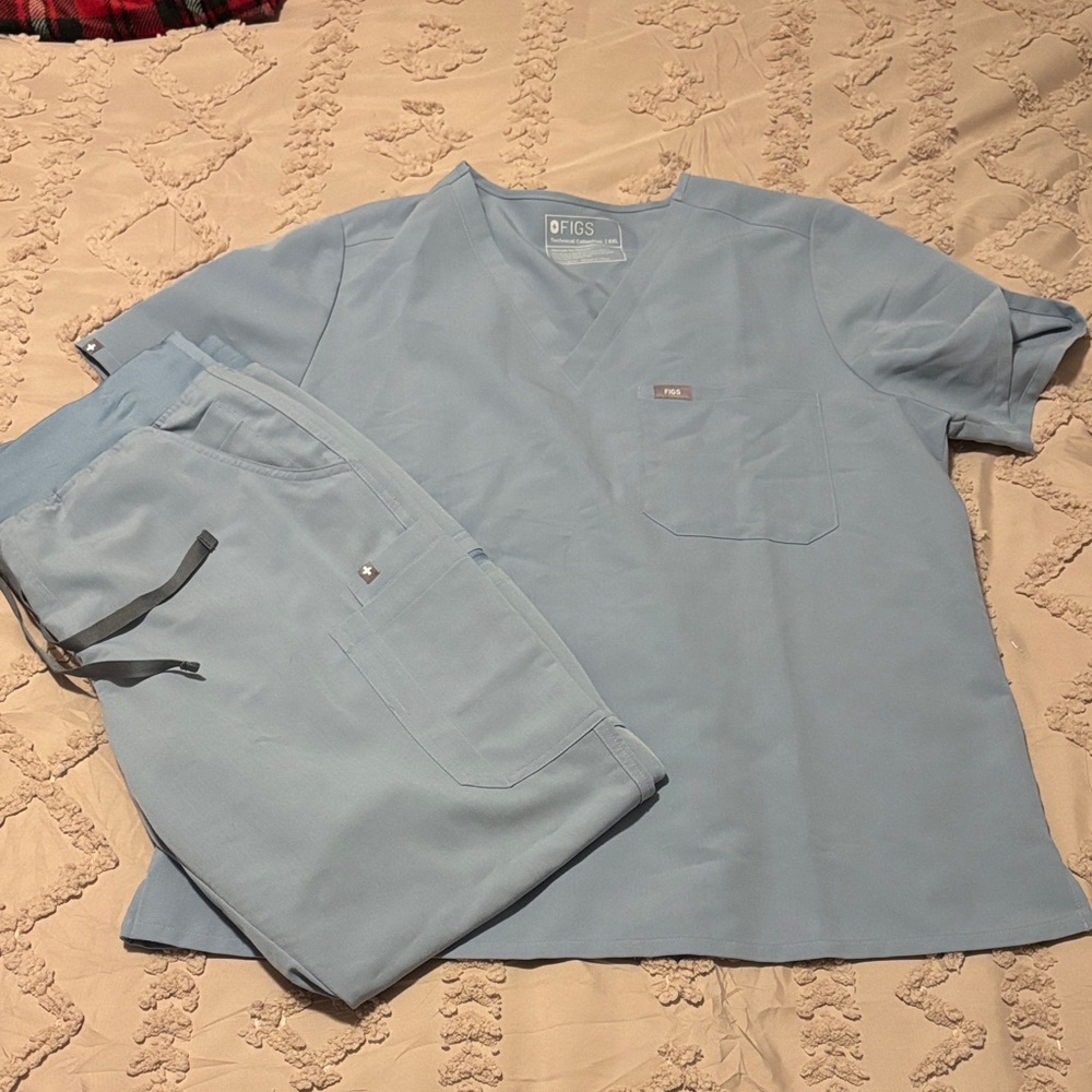 Figs Dusty Blue Scrubs